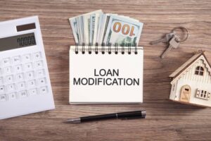 Concept of Loan Modification. Business. Finance. Agreement
